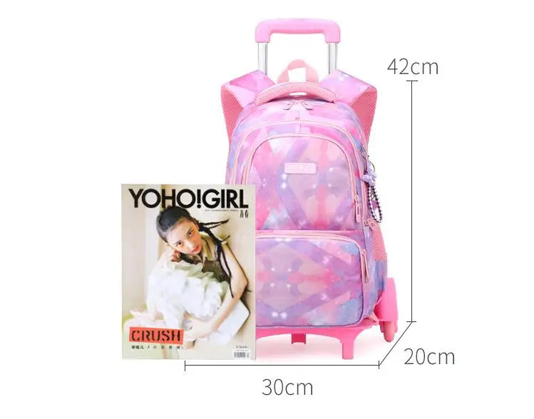 Cartable à Roulette CE2 CM1 CM2 48cm 6 Roues