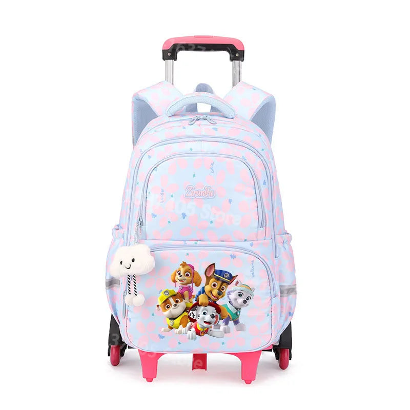 Cartable à Roulette Pat Patrouille 50cm 6 Roues Grande Capacité