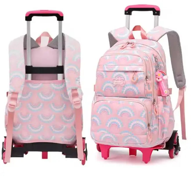Cartable à Roulette Grand 52cm Set 3 Pièces Waterproof