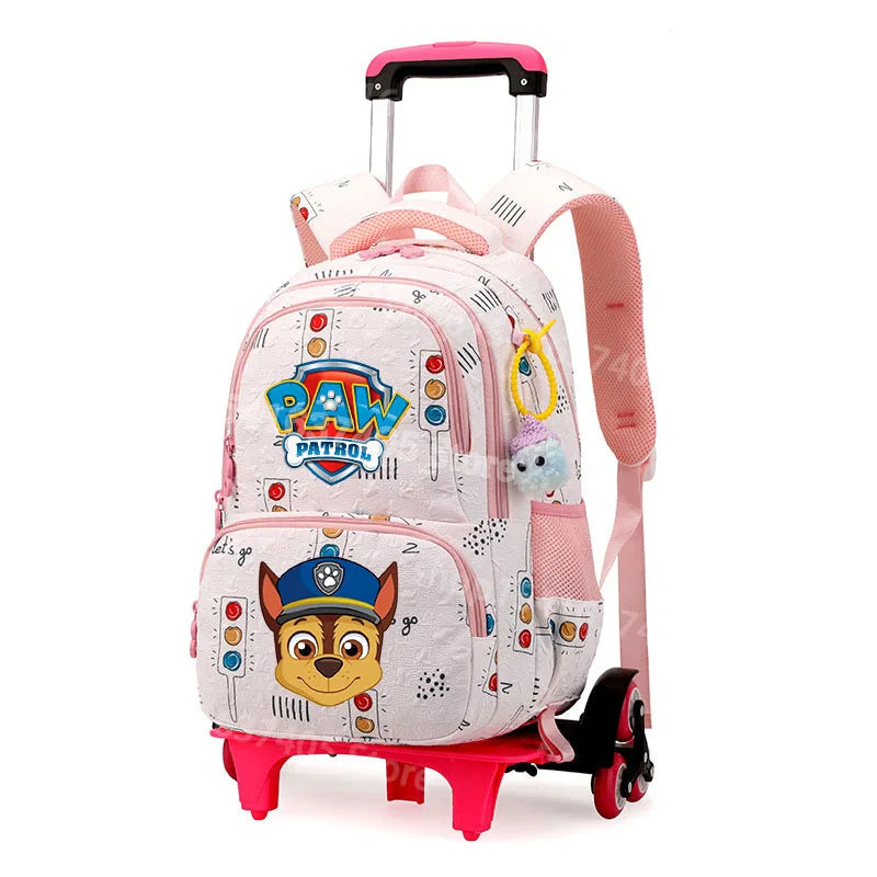 Cartable à Roulette Chiots Sauveteurs Grande Capacité