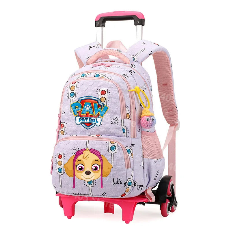 Cartable à Roulette Chiots Sauveteurs Grande Capacité