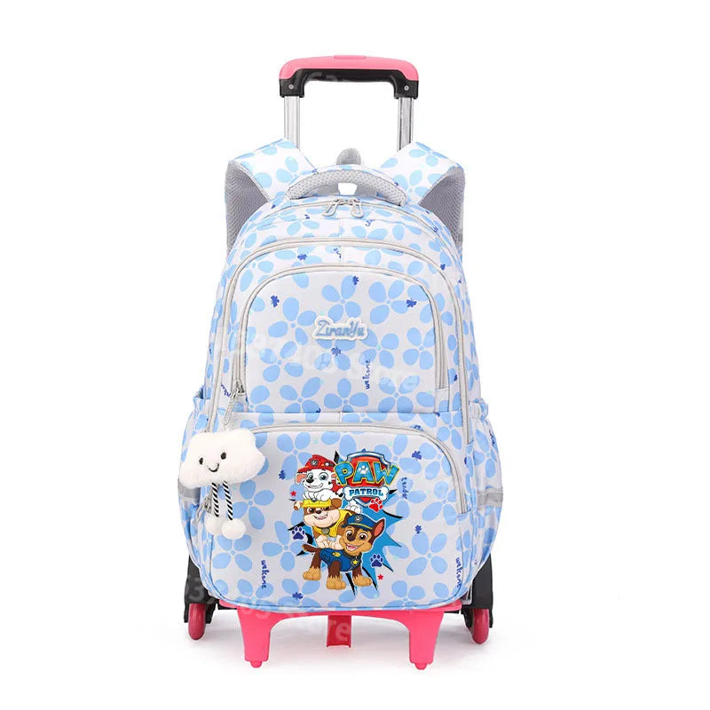 Cartable à Roulette Pat Patrouille 50cm 6 Roues Grande Capacité