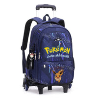 Cartable à Roulette Pokémon 45cm Pikachu Set 3 Pièces