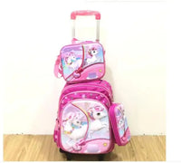 Cartable à Roulette Licorne 46cm Paillettes
