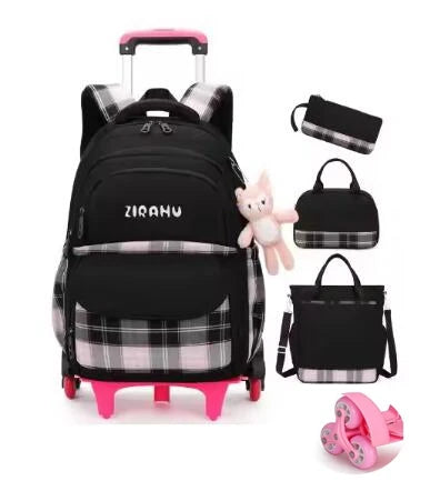 Cartable à Roulette 2 Compartiments Compact Oxford Mixte