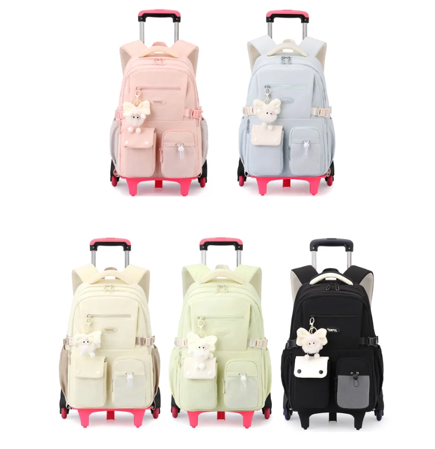 Cartable à Roulette Collège 53cm Robuste Oxford