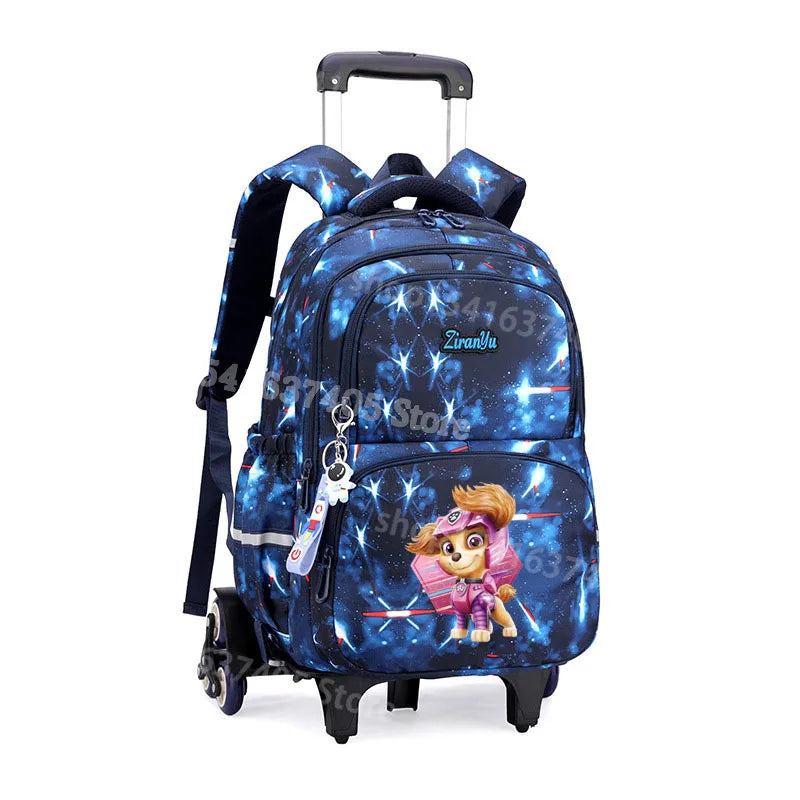 Cartable à Roulette Pat Patrouille 45cm Chiots Set 3 Pièces