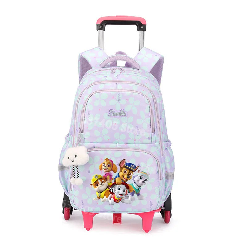 Cartable à Roulette Pat Patrouille 50cm 6 Roues Grande Capacité