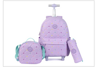 Cartable à Roulette Fille 52cm Grand Format Imperméable