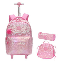 Cartable à Roulette Primaire 52cm Set 3 Pièces Lunch Bag
