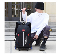 Cartable à Roulette Garçon 50cm Chariot Détachable