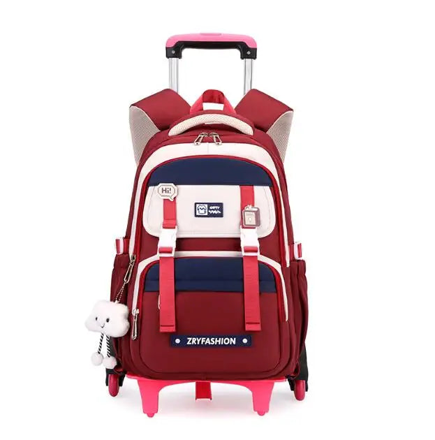 Cartable à Roulette Grand 55cm Très Grande Capacité