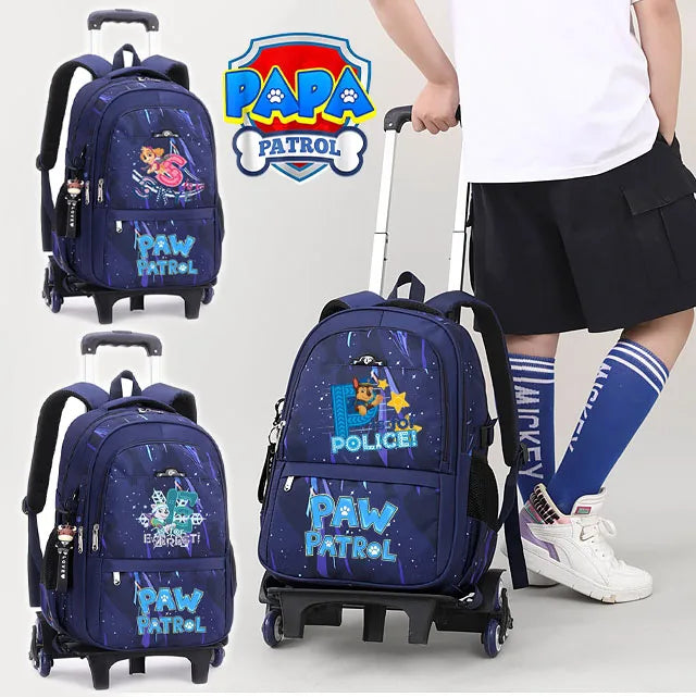 Cartable à Roulette Chiots Sauveteurs 6 Roues Imperméable