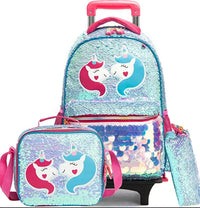 Cartable à Roulette 25L Polyester Imperméable Set