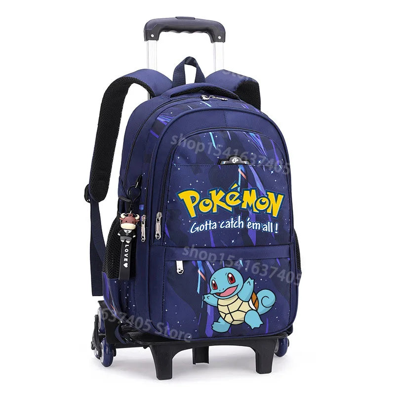 Cartable à Roulette Pokémon 45cm Pikachu Set 3 Pièces
