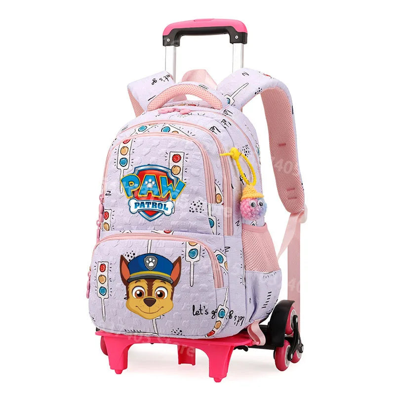 Cartable à Roulette Chiots Sauveteurs Grande Capacité