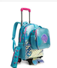 Cartable à Roulette 25L Polyester Imperméable Set