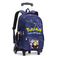 Cartable à Roulette Pokémon 45cm Pikachu Set 3 Pièces