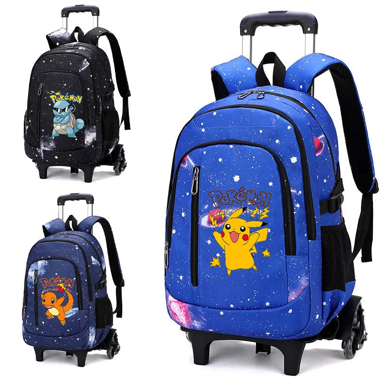 Cartable à Roulette Pokémon 52cm 6 Roues Monte-Escaliers