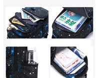 Cartable à Roulette Espace 40cm Compact Étoiles