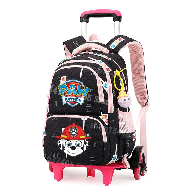 Cartable à Roulette Chiots Sauveteurs Grande Capacité