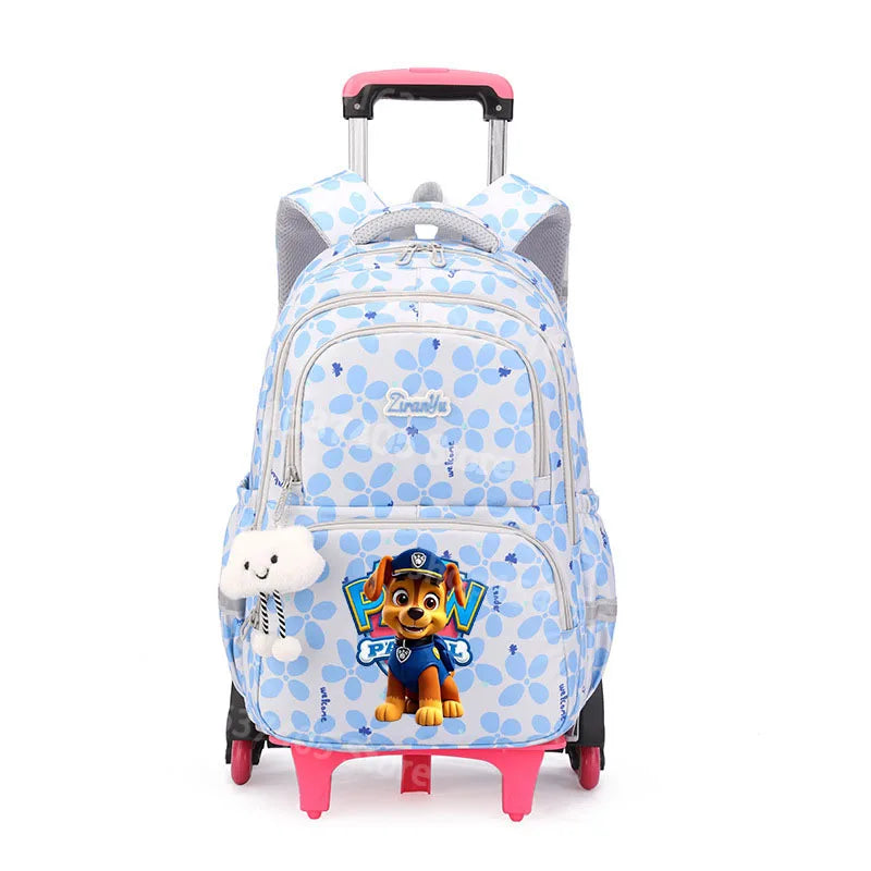 Cartable à Roulette Pat Patrouille 50cm 6 Roues Grande Capacité