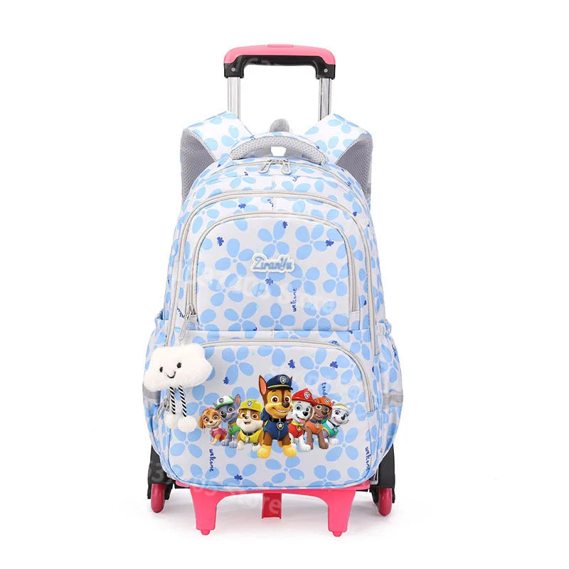 Cartable à Roulette Pat Patrouille 50cm 6 Roues Grande Capacité