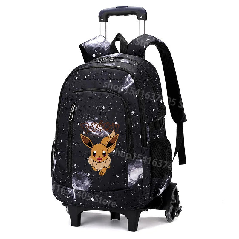 Cartable à Roulette Pokémon 50cm 2 en 1 Ciel Étoilé