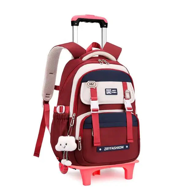 Cartable à Roulette Grand 55cm Très Grande Capacité