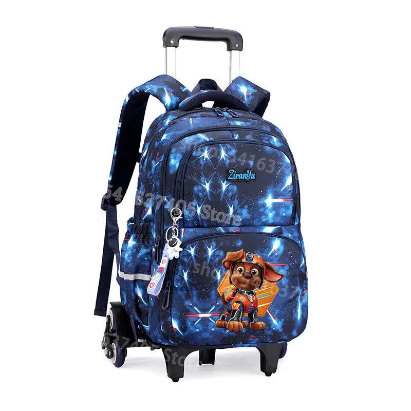 Cartable à Roulette Pat Patrouille 45cm Chiots Set 3 Pièces