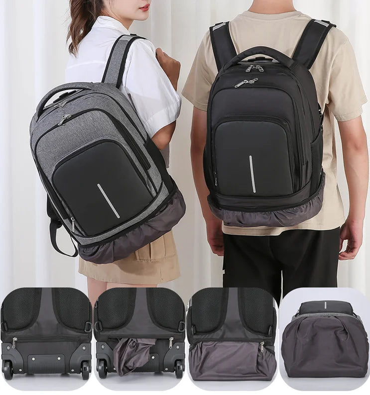 Cartable à Roulette Grand 18 Pouces Imperméable Ado