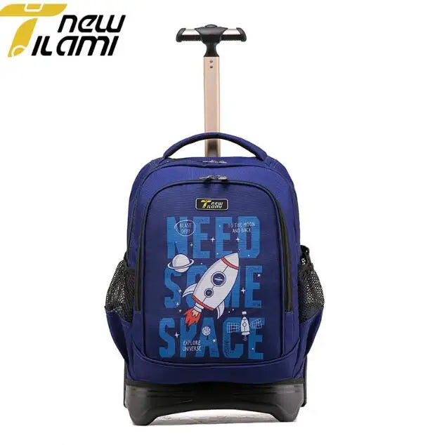 Cartable à Roulette Espace 46cm Garçon Set Astronaute