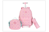 Cartable à Roulette Fille 52cm Grand Format Imperméable