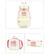 Cartable à Roulette Lycee Adulte 52cm Lunch Bag Set