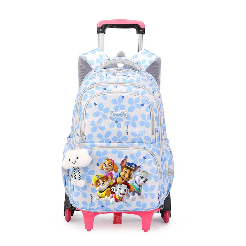 Cartable à Roulette Pat Patrouille 50cm 6 Roues Grande Capacité