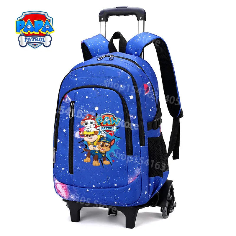 Cartable à Roulette Pat Patrouille 48cm 6 Roues Waterproof