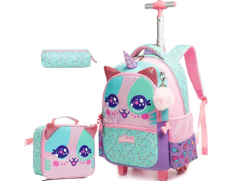 Cartable à Roulette 25L Oxford Résistant Mixte