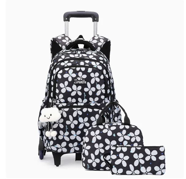 Cartable à Roulette Collège 53cm Spacieux Oxford