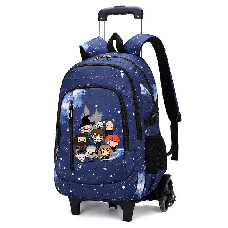Cartable à Roulette Sorcier 6 Roues Compartiment Laptop Monte-Escaliers