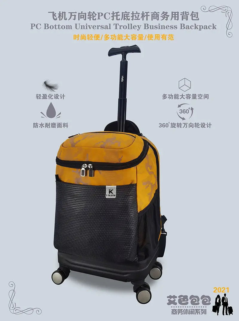 Cartable à Roulette Collège 18 Pouces Compartiment Laptop Imperméable