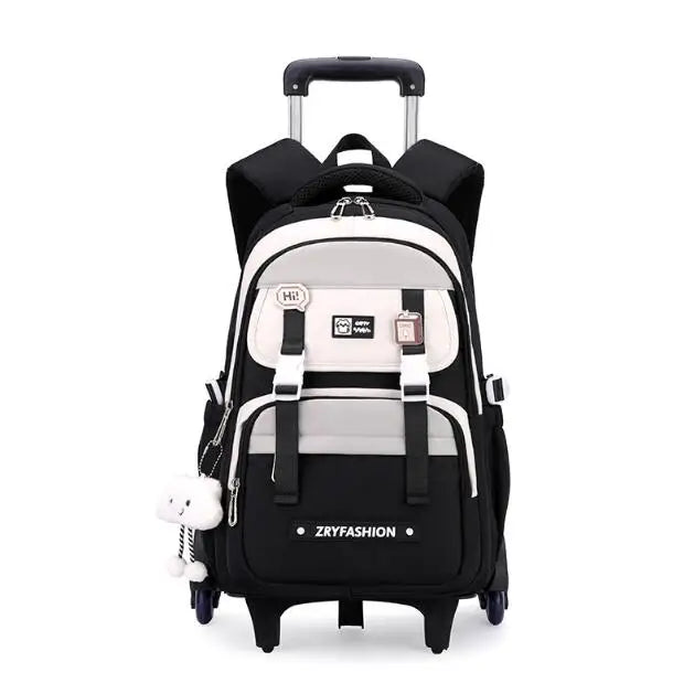 Cartable à Roulette Grand 55cm Très Grande Capacité