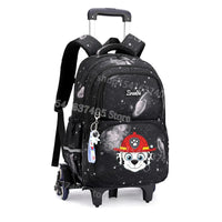Cartable à Roulette Chiots Sauveteurs 6 Roues Fond Étoilé