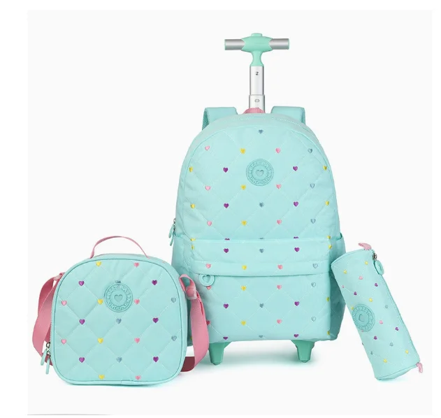 Cartable à Roulette Fille 52cm Grand Format Imperméable