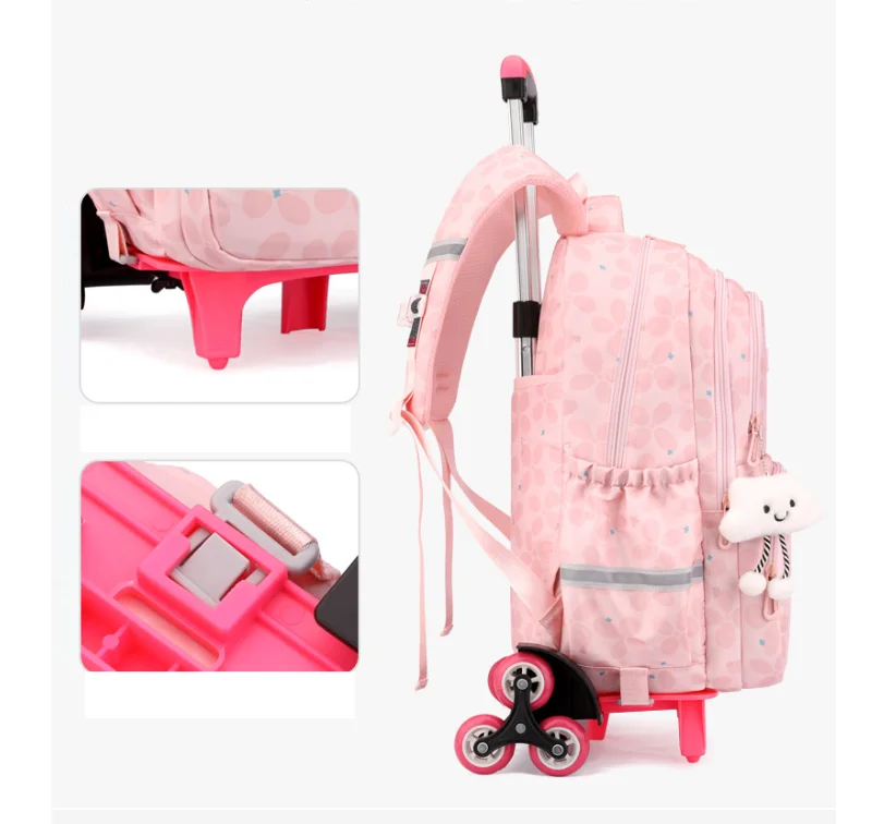 Cartable à Roulette Collège 53cm Format Généreux Oxford
