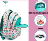 Cartable à Roulette Primaire 45cm Set 3 Pièces