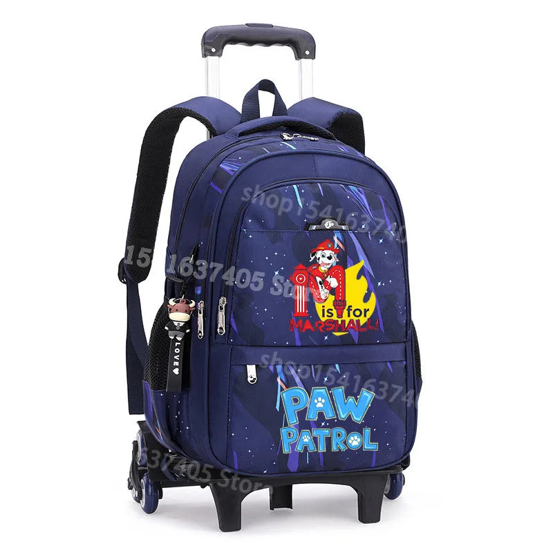Cartable à Roulette Chiots Sauveteurs 6 Roues Imperméable