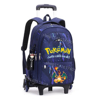 Cartable à Roulette Pokémon 45cm Pikachu Set 3 Pièces