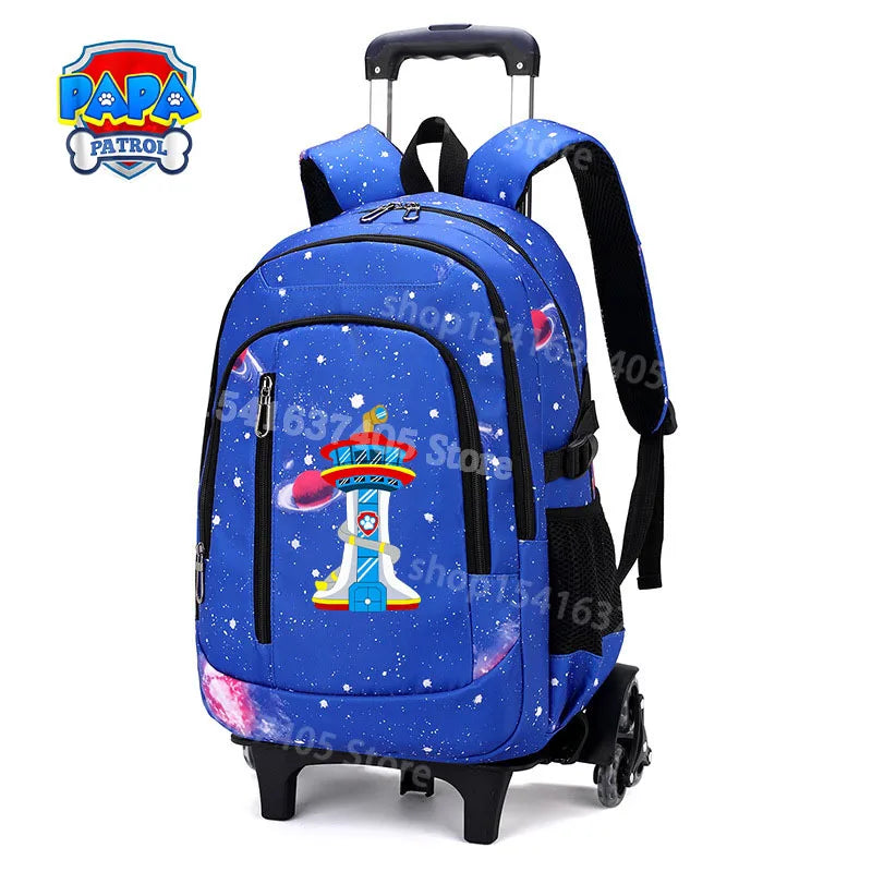 Cartable à Roulette Pat Patrouille 48cm 6 Roues Waterproof
