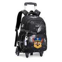 Cartable à Roulette Chiots Sauveteurs 6 Roues Fond Étoilé