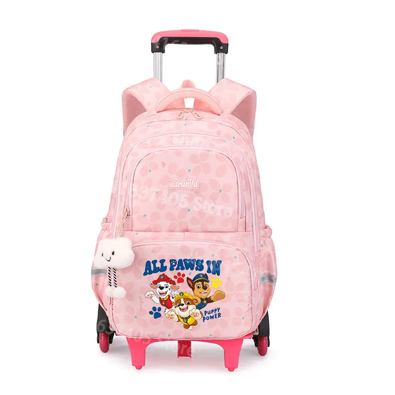 Cartable à Roulette Pat Patrouille 50cm 6 Roues Grande Capacité